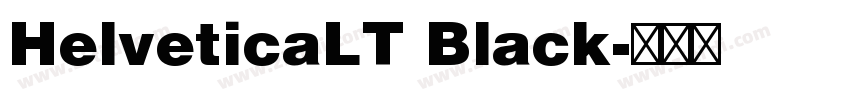 HelveticaLT Black字体转换